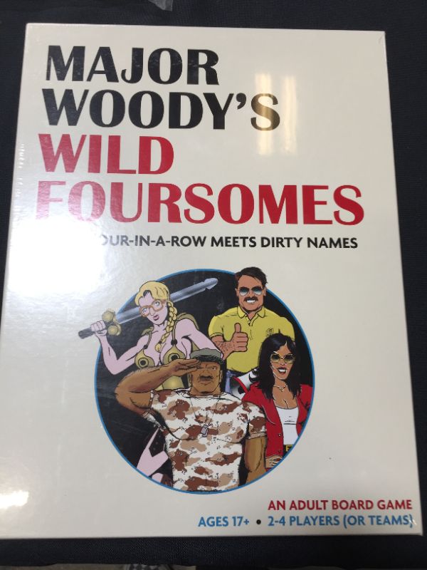 Photo 2 of MAJOR WOODY'S WILD FOURSOMES - An Adult Strategy Game Where Four-in-A-Row Meets Dirty Names
