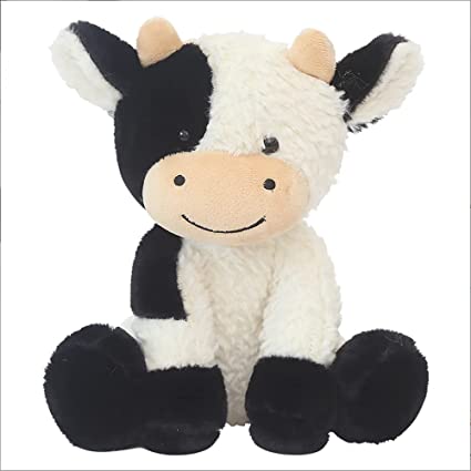 Photo 1 of NatureMan Cow Stuffed Animal Simulation Soft Plush Cute Cow Doll for Boys Girls Great Birthday Gift 9 inches
