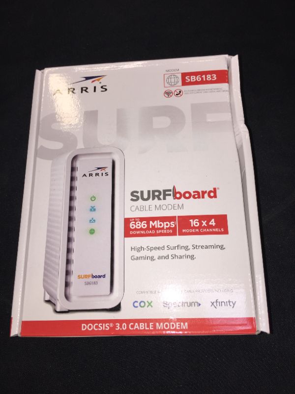 Photo 2 of ARRIS® Surfboard® SB6183 Cable Modem, White
