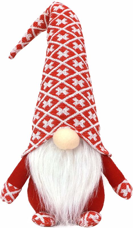 Photo 1 of Easter Gnome Plush Doll Decoration [Upgrade] 19 Inch Handmade Swedish Tomte Spring Doll - Cute Easter Gifts for Girls/Kids - Easter Decor for Home Table Tiered Tray Ornaments (Red-19Inch)
