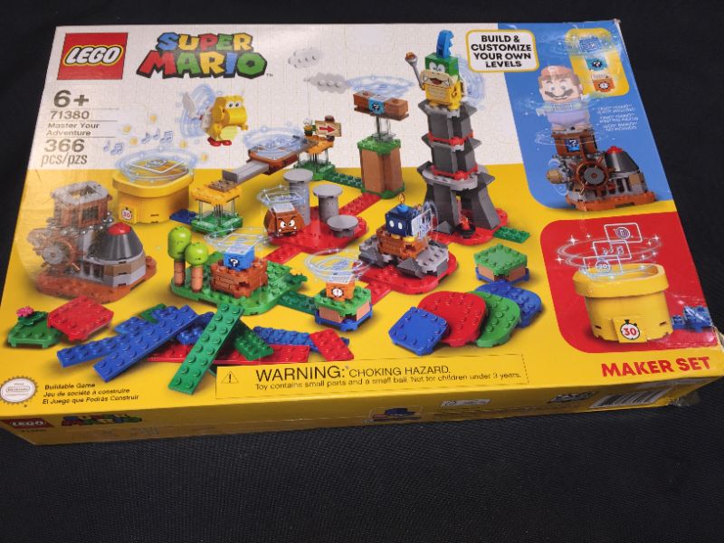 Photo 1 of LEGO Super Mario Master Your Adventure Maker Set 71380 Building Kit; Collectible Gift Toy Playset for Creative Kids, New 2021 (366 Pieces)
