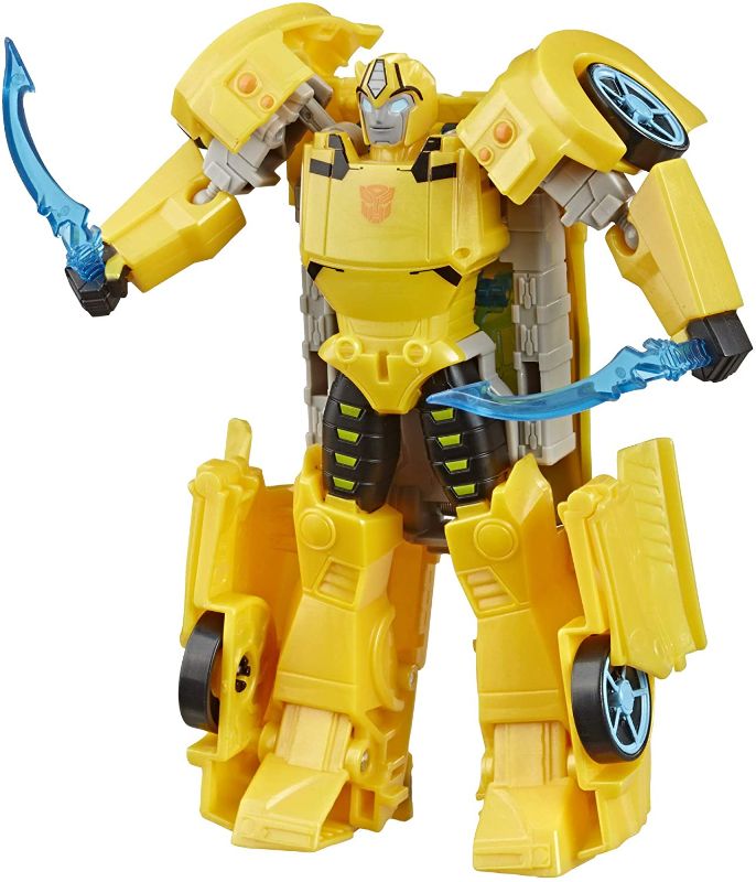 Photo 1 of Transformers Toys Cyberverse Ultra Class Bumblebee Action Figure, Combines with Energon Armor to Power Up, for Kids Ages 6 and Up, 6.75-inch , Yellow
