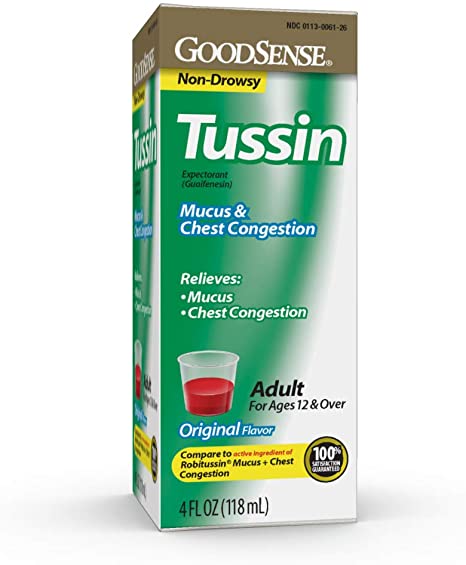 Photo 1 of  Good Sense Tussin Mucus and Chest Congestion Adult, 4 fl. Oz. exp- 07/2022