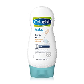 Photo 1 of Cetaphil Baby Body Wash with Lotion & Organic Calendula, Soothes Dry, Sensitive Skin for Everyday Use, Gentle Fragrance, Soap Free, Hypoallergenic, 7.8 Fl Oz (packaging may vary) --- 2 PACK 
