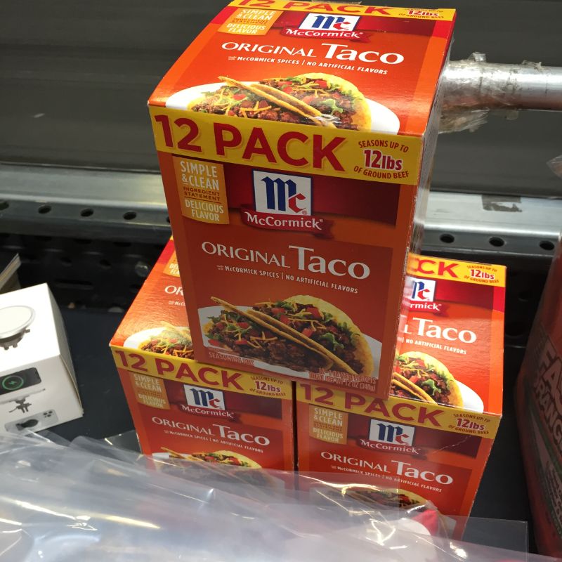 Photo 2 of 3x McCormick Original Taco Seasoning Mix, 1 Ounce (Pack of 12)
