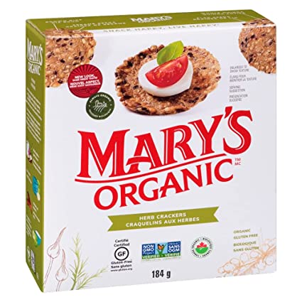 Photo 1 of  2 PACK Mary's Gone Crackers Herb Crackers, Organic Brown Rice, Flax & Sesame Seeds, Gluten Free, 6.5 Ounce BB 7/15/22