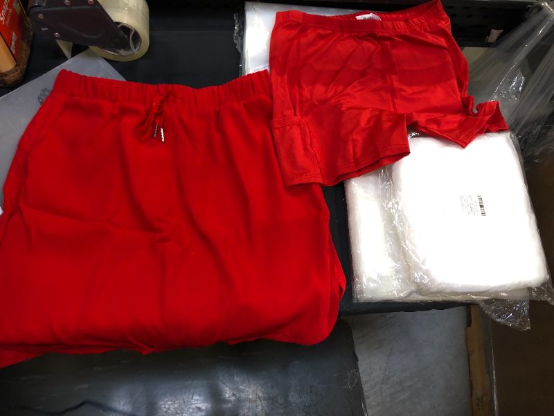 Photo 1 of cedar women's athletic 2 piece shorts skirt red size m