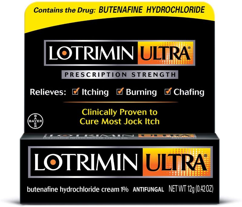 Photo 1 of Lotrimin Ultra Antifungal Jock Itch Cream, Prescription Strength Butenafine Hydrochloride 1% Treatment, Clinically Proven to Cure Most Jock Itch, Cream, 0.42 Ounce (12 Grams) bb 4/24