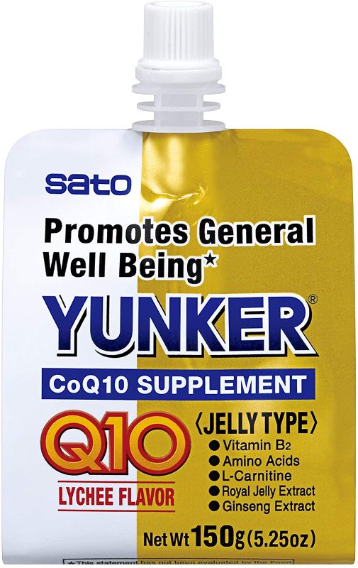 Photo 1 of Yunker Health Coq10 Supplement Jelly Type, 5.25 Fl Oz 6 pack  bb 4/22