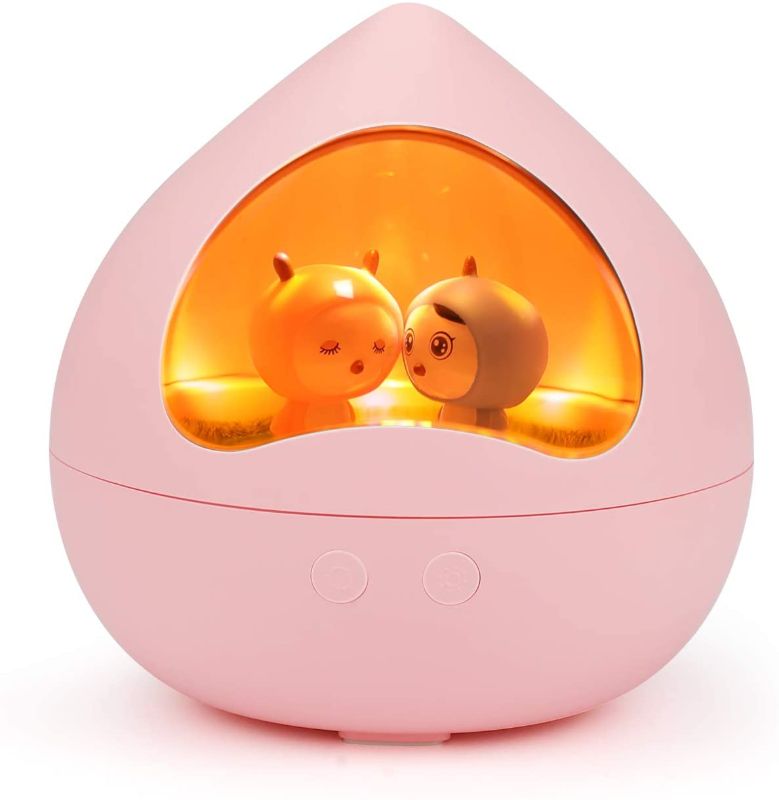 Photo 1 of  Kids Night Light with Bluetooth Speaker and 360° Rotating RGB Color Changing, Nursery Night Light Rechargeable LED Bedside Night Lamp for Girls Baby Children Bedroom Decor Mother's Day Gift