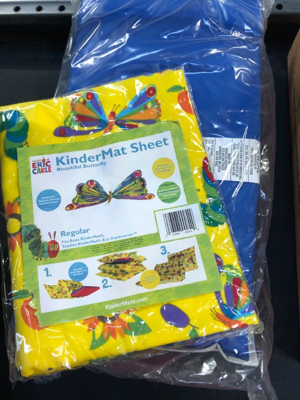 Photo 3 of KinderMat + Eric Carle Kinderbundle - Beautiful Butterfly - Full Nap Mat & Washable Cover, Special Edition - 47" x 22", Value Bundle, Great for Daycare & Family Households
