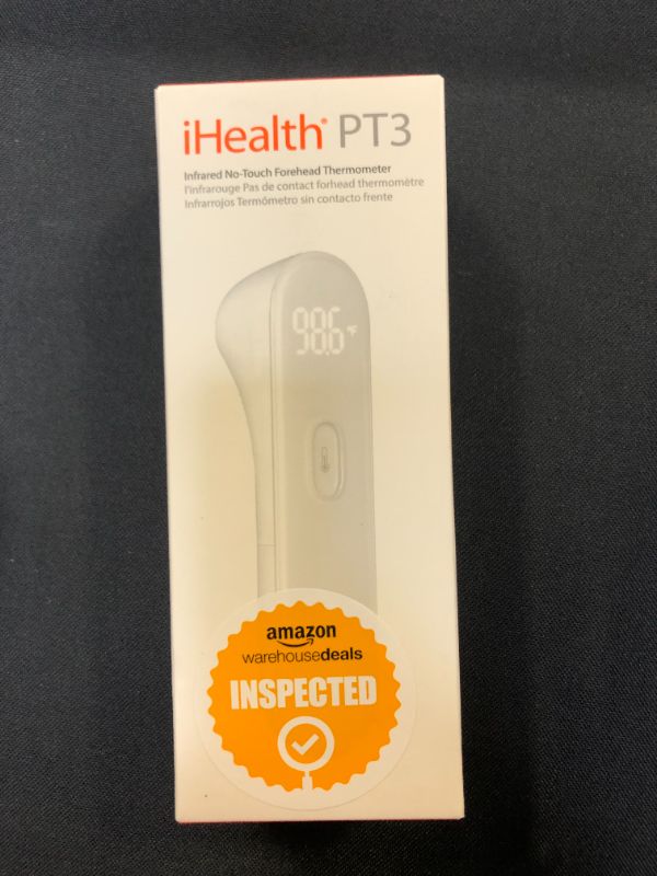 Photo 2 of No Touch Forehead Thermometer by iHealth, 2020 Algorithm Version No Contact Baby Thermometers for Kids and Adults,Home Use Digital Thermometer, LED Display Easy to Read at Night