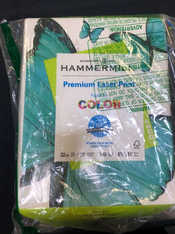 Photo 3 of Hammermill Paper, Premium Laser Print Paper, 8.5 x 11 Paper, Letter Size, 32lb Paper, 98 Bright, 1 Ream / 500 Sheets (104646R) Acid Free Paper
