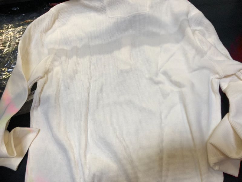 Photo 2 of mens thermal long sleeve color white size extra large 