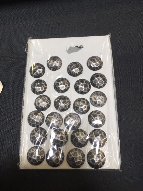 Photo 1 of 24 PCS Magnetic Garage Door Clavos- Decorative Hardware for House and Door Entry- Magnet Mount, 1.25 Inch,Antique Silver
