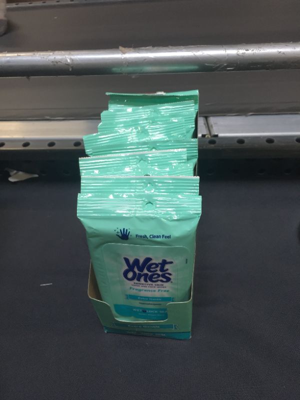 Photo 2 of (10 Pk) Wet Ones Sensitive Skin Hand Wipes Travel Pack, 20 Ct
