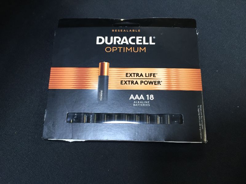 Photo 2 of Duracell Optimum Batteries, Alkaline, AAA, 1.5 V, 18 Pack - 18 batteries