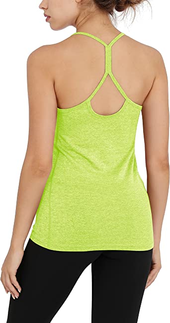 Photo 1 of ODODOS Workout Tank Tops for Women, Strappy Athletic Tanks with Side Pocket, Exercise Gym Yoga Shirts XS