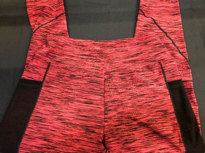 Photo 1 of womens leggings athletic  wear color red and black size large 