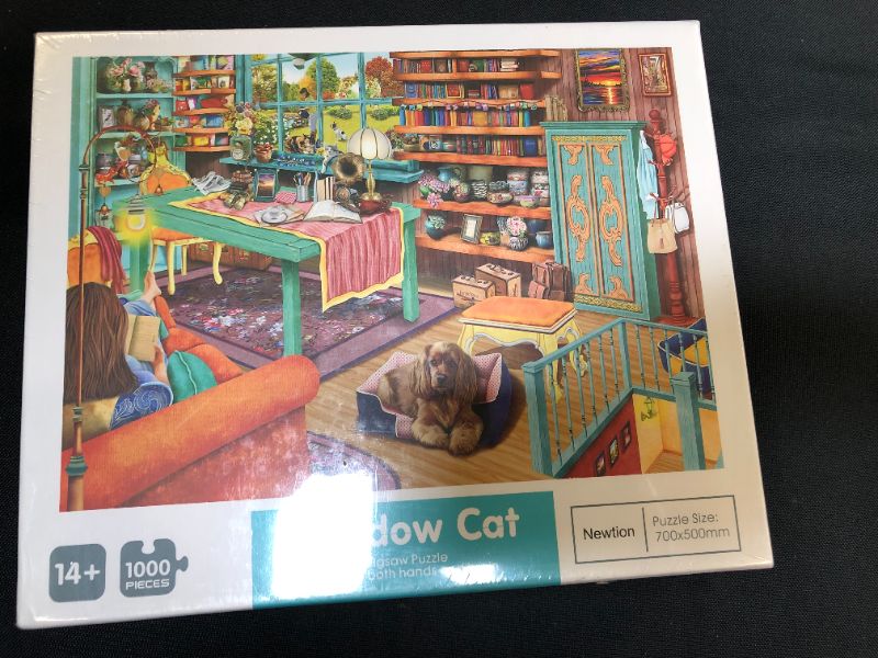 Photo 2 of 1000 Piece Puzzle for Adults Jigsaw Puzzle 1000 Pieces Puzzle for Adults 1000 Piece Puzzle - Window Cat
