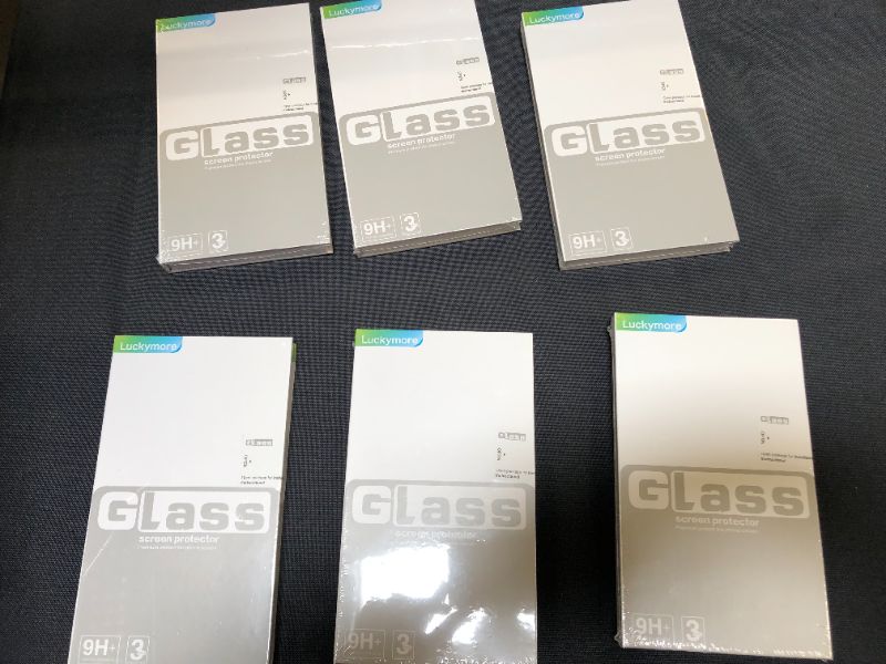 Photo 2 of Luckymore Compatible with iPhone 13 Screen Protector, Glass Screen Protector for iPhone 13 Pro 6.1 Inch 3-Pack 
