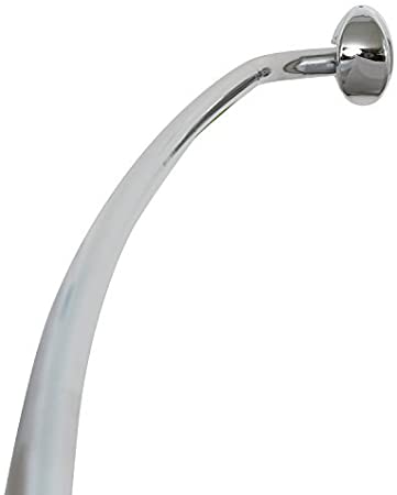 Photo 1 of Zenith 72" Chrome Adjustable Curved Shower Rod
