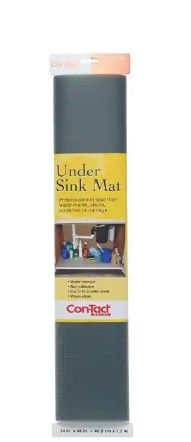 Photo 1 of 24 in. x 48 in. Woven Graphite under Sink Mat Shelf Liner (6-Mats)
