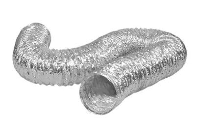 Photo 1 of 4 in. x 25 ft. Flexible Aluminum Foil Duct
