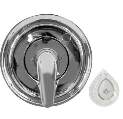 Photo 1 of 1-Handle Valve Trim Kit in Chrome for MOEN Tub/Shower Faucets (Valve Not Included)
