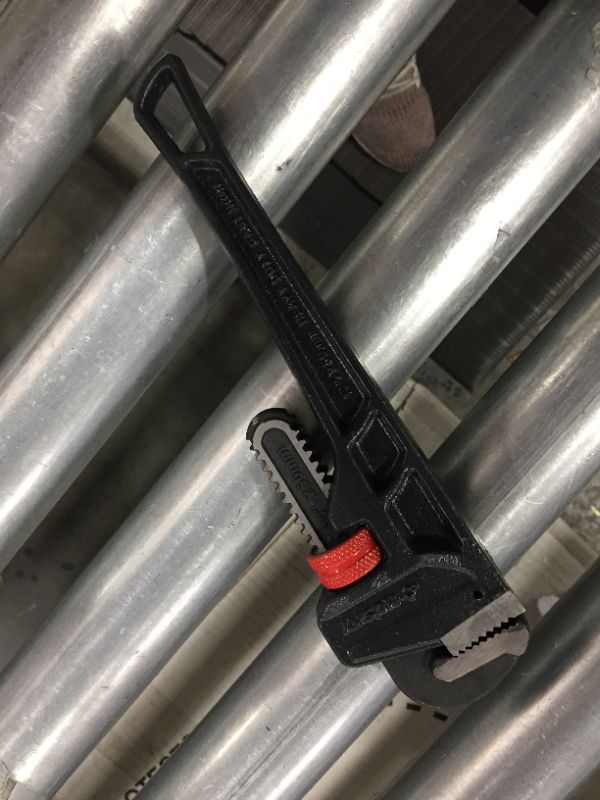 Photo 2 of 10 in. Heavy Duty Cast Iron Pipe Wrench with 1 in. Jaw Capacity
