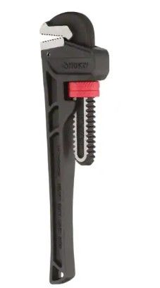 Photo 1 of 10 in. Heavy Duty Cast Iron Pipe Wrench with 1 in. Jaw Capacity
