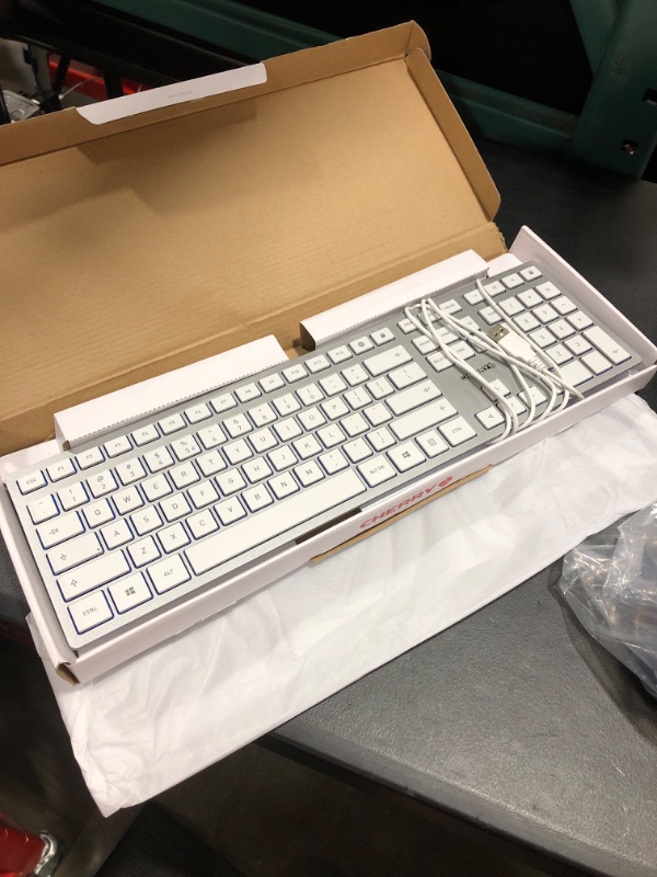 Photo 2 of Cherry KC 6000 Slim Keyboard - USB Interface - English (US) - SX Keyswitch (White)