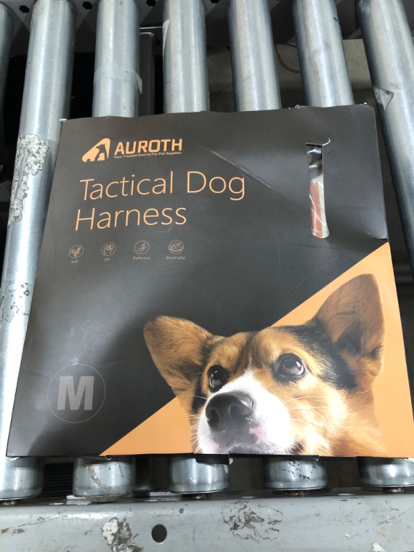 Photo 1 of Auroth Tactical Dog Harness for Small Medium Large Dogs No Pull Adjustable Pet Harness Reflective K9 Working Training Easy Control Pet Vest Military Service Dog Harnesses