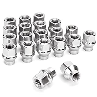 Photo 1 of 1/2-20 ET(Extended) 7mm Shank Lug Nuts, dynofit 20pc 1/2 20(28mm Tall 19mm hex) Open End with Conical/Cone Seat Special Extra Safe Lugnuts for Spacers/Adapter or 5 Lugs Aftermarket Wheels Only (B08J2CYY9Q)
