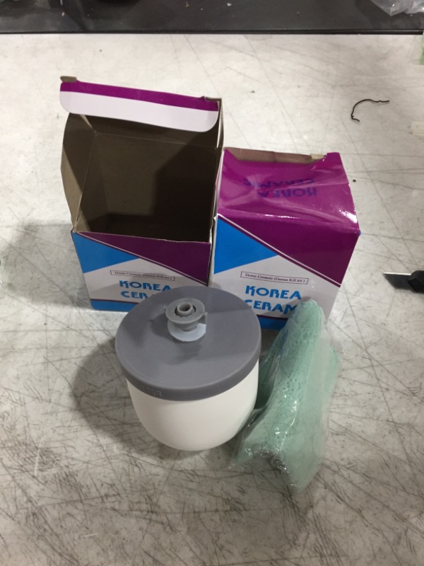 Photo 1 of HUI NING Replacement Ceramic Dome Water Filter for Countertop,Household Water Bucket, Water Cooler Filtration Systems Water Pitcher (With Minerals Beads /2 PCS)… (B08SWKFYWT)

