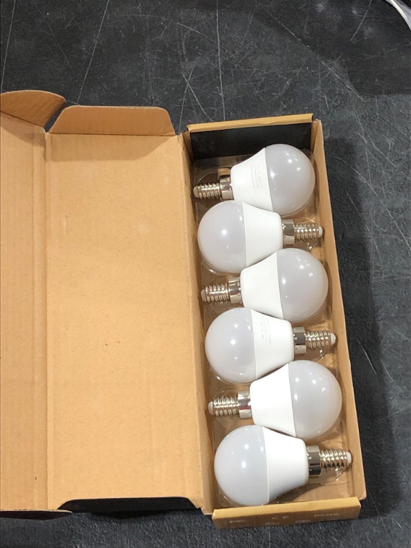 Photo 2 of 6 watt(60w Equivalent) Hansang LED Bulbs Light E12 Screw Base Candelabra Round Bulb 600 Lumen