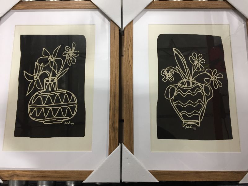 Photo 1 of (Set of 2) 12" x 16" Framed Wall Arts Black/White - Opalhouse™ designed with Jungalow™
