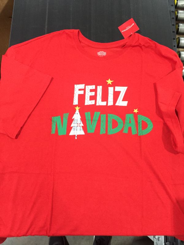 Photo 2 of [2 Pack] Men's Big & Tall Feliz Navidad Holiday Pajama T-Shirt - Wondershop™ [Size 5X]