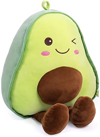 Photo 1 of 16.5 Inch Snuggly Stuffed Avocado Fruit Soft Plush Toy Hugging Pillow Gifts for Kids, Girl, Boy, and Friends Christmas