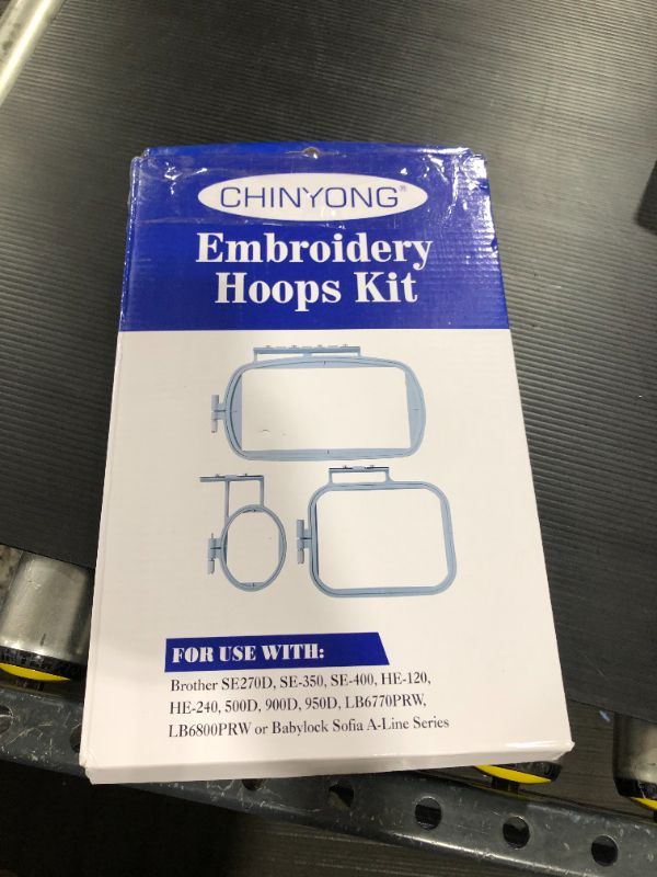 Photo 3 of 3-Piece Embroidery Hoop Set for Brother Embroidery Machines - SE400 SE425 PE500 LB6800 ---- SE270D SE350 SE400 PE-300S PE-400D PE500 HE-120 HE-240 LB-6770 LB-6800PRW 500D 900D 950D SB7050E
