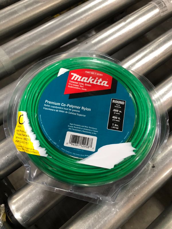 Photo 2 of 1 lbs. 0.080 in. x 400 ft. Round Trimmer Line in Green
