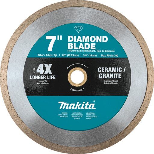 Photo 1 of 7 in. Continuous Rim Diamond Blade for General Purpose
