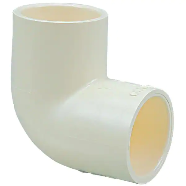 Photo 1 of 3/4 in. x 3/4 in. Chlorinated Poly Vinyl Chloride (CPVC)-CTS 90-Degree Slip x Slip Elbow Fitting Pro Pack (25-Pack)
