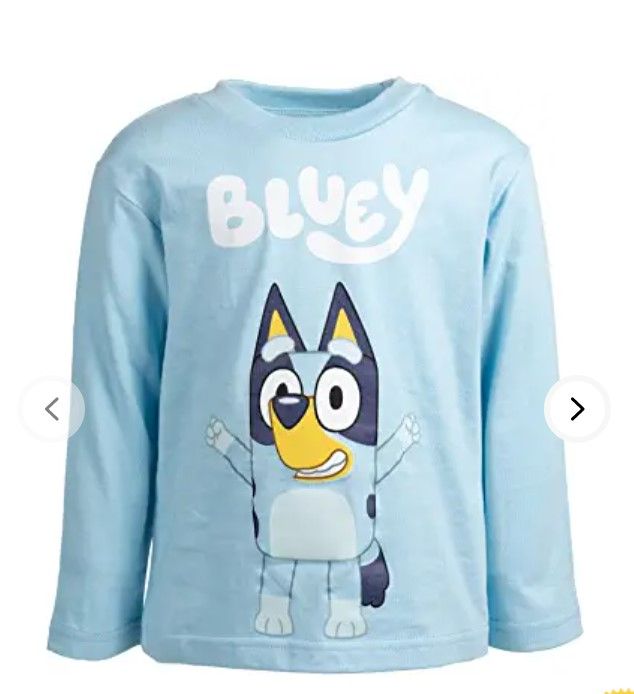 Photo 1 of Bluey Bingo Dad Mom Long Sleeve Graphic T-Shirt
SIZE 2T 