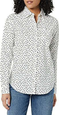 Photo 1 of Amazon Essentials Women's Classic-Fit Long-Sleeve Button-Down Poplin Shirt
XL 