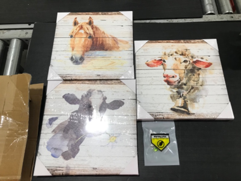 Photo 2 of 3PACK FARM ANIMAL CANVAS