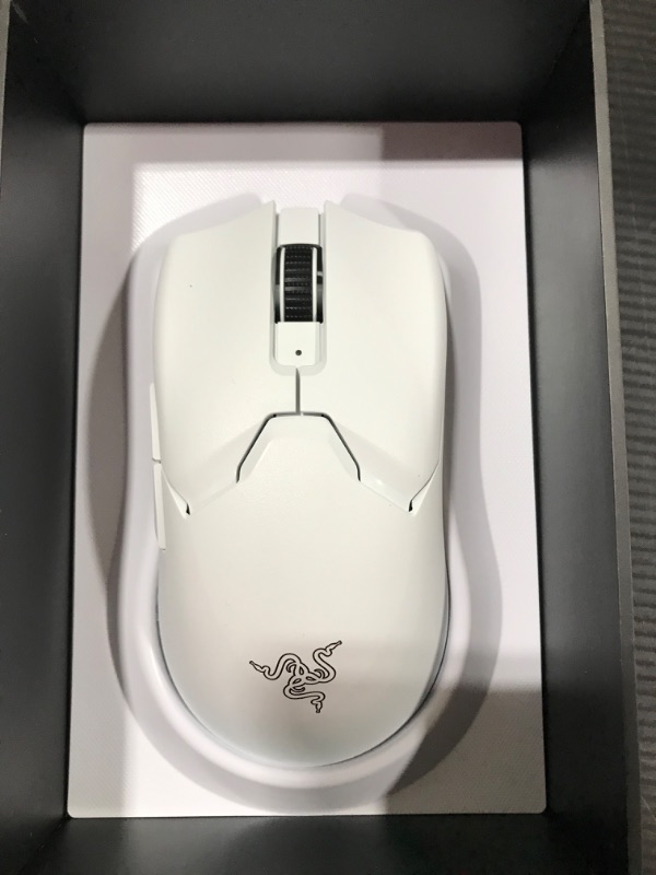 Photo 3 of Razer Viper V2 Pro Hyperspeed Wireless Gaming Mouse: 59g Ultra Lightweight - Optical Switches Gen-3 - 30K DPI Optical Sensor w/ On-Mouse Controls - 80 Hour Battery - USB Type C Cable Included - White