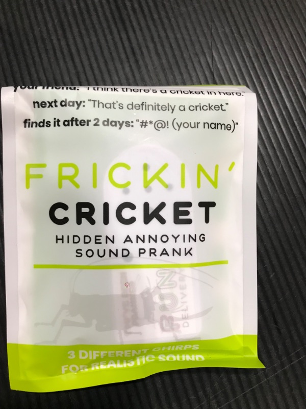 Photo 2 of FUN delivery: Frickin' Cricket Hidden Annoying Chirping Joke Gag Prank Sound