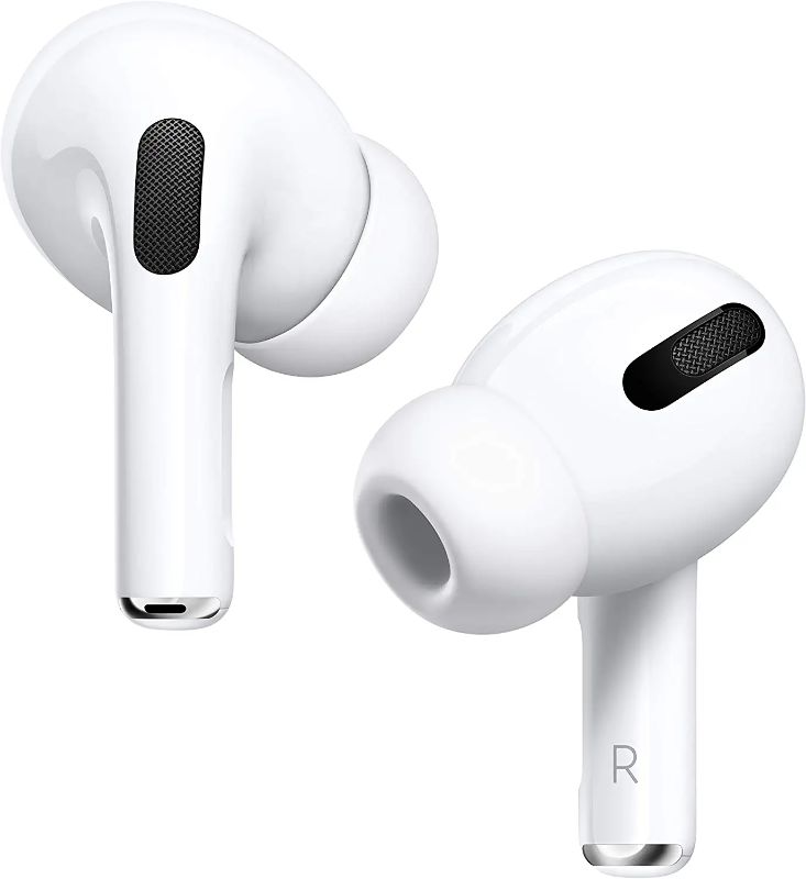 Photo 1 of Apple AirPods Pro Wireless Earbuds with MagSafe Charging Case. Active Noise Cancelling, Transparency Mode, Spatial Audio, Customizable Fit, Sweat and Water Resistant. Bluetooth Headphones for iPhone
