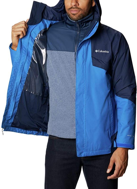 Photo 1 of Columbia Men's Bugaboo II Fleece Interchange Jacket, Bright Indigo/Collegiate Navy, Small
